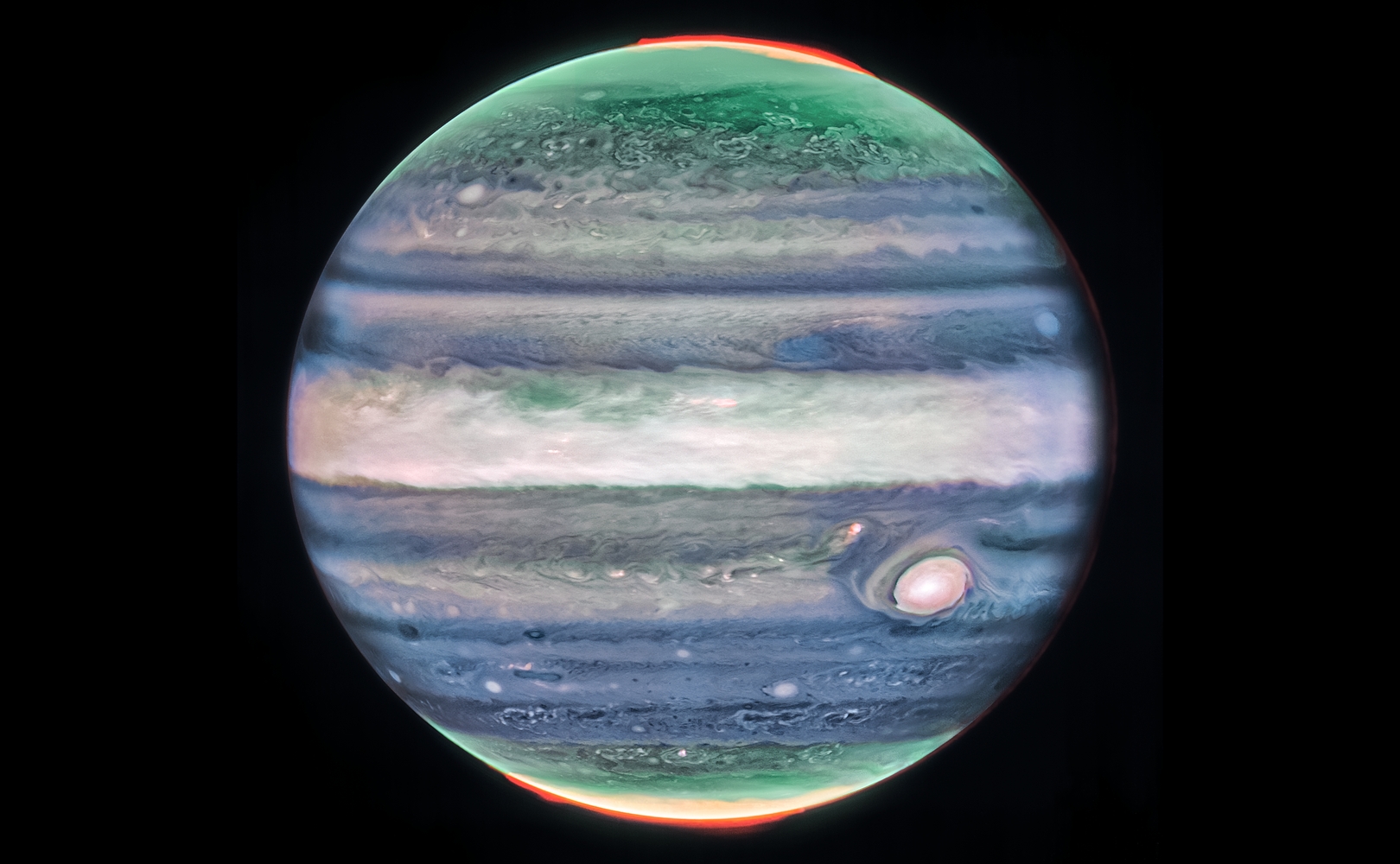 The Webb telescope has discovered something new on Jupiter.  You can see a lot too