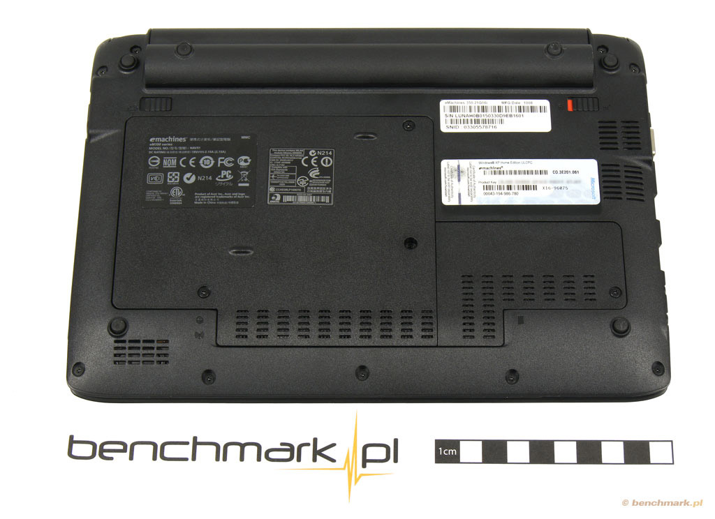 eMachines eM350-21G16I - najtańszy netbook