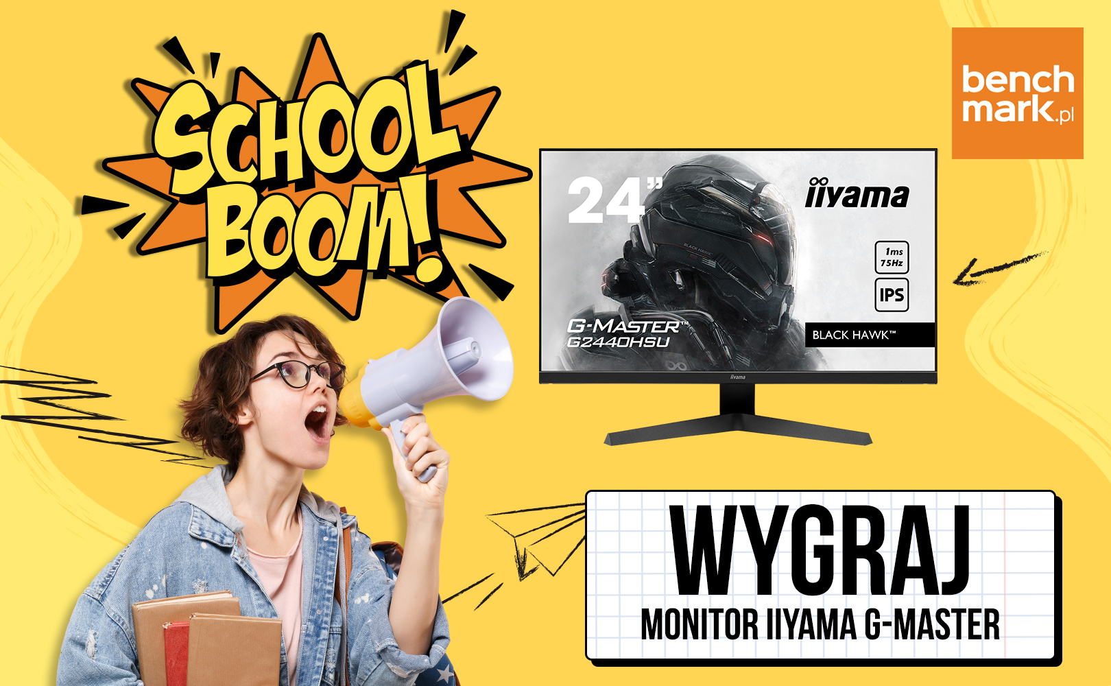 SchoolBoom2021 - wygraj monitor iiyama G-Master