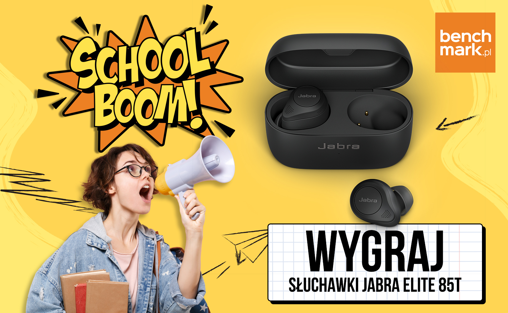 SchoolBoom2021 - wygraj słuchawki Jabra Elite 85t
