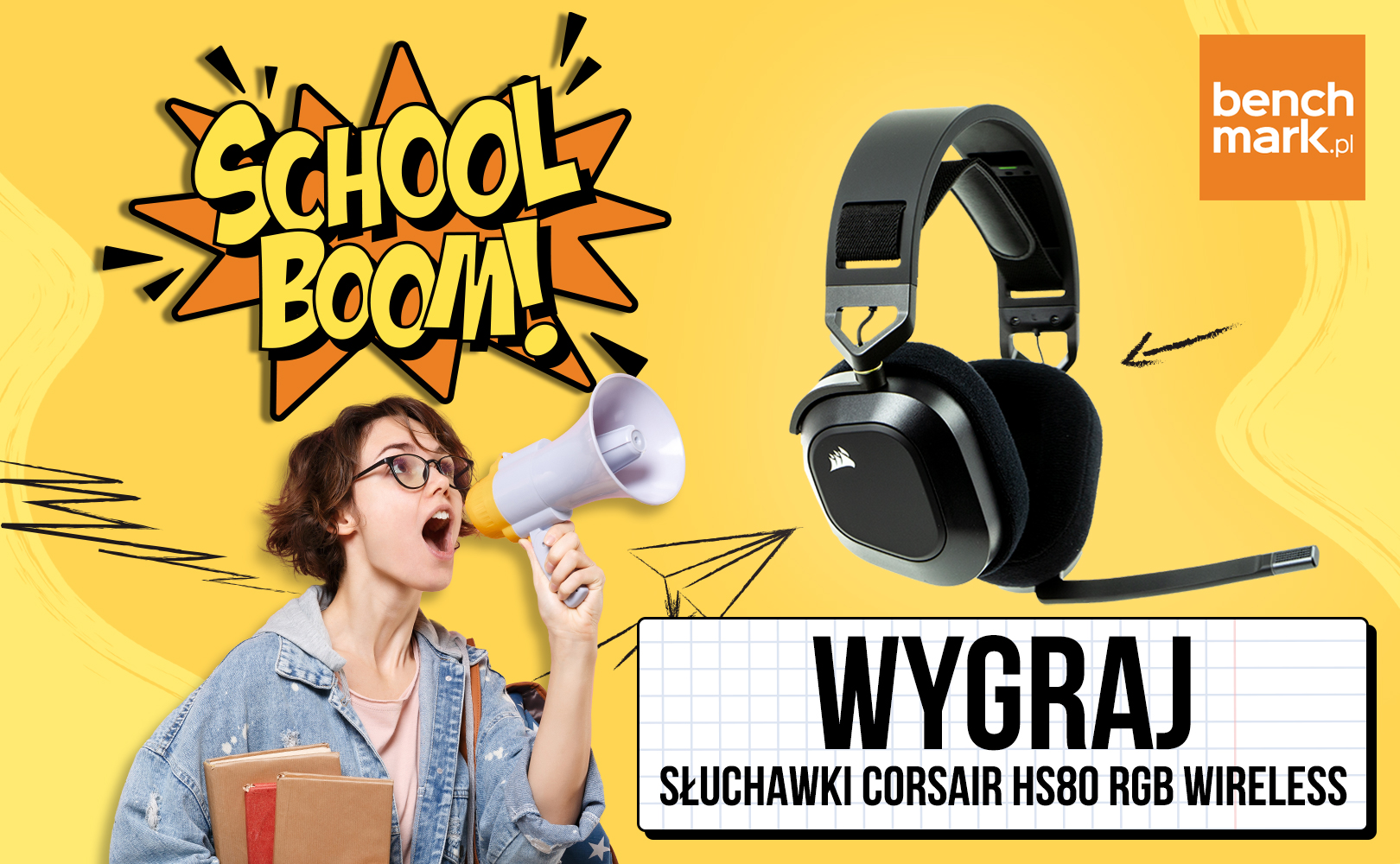 SchoolBoom2021 - wygraj słuchawki Corsair HS80 RGB