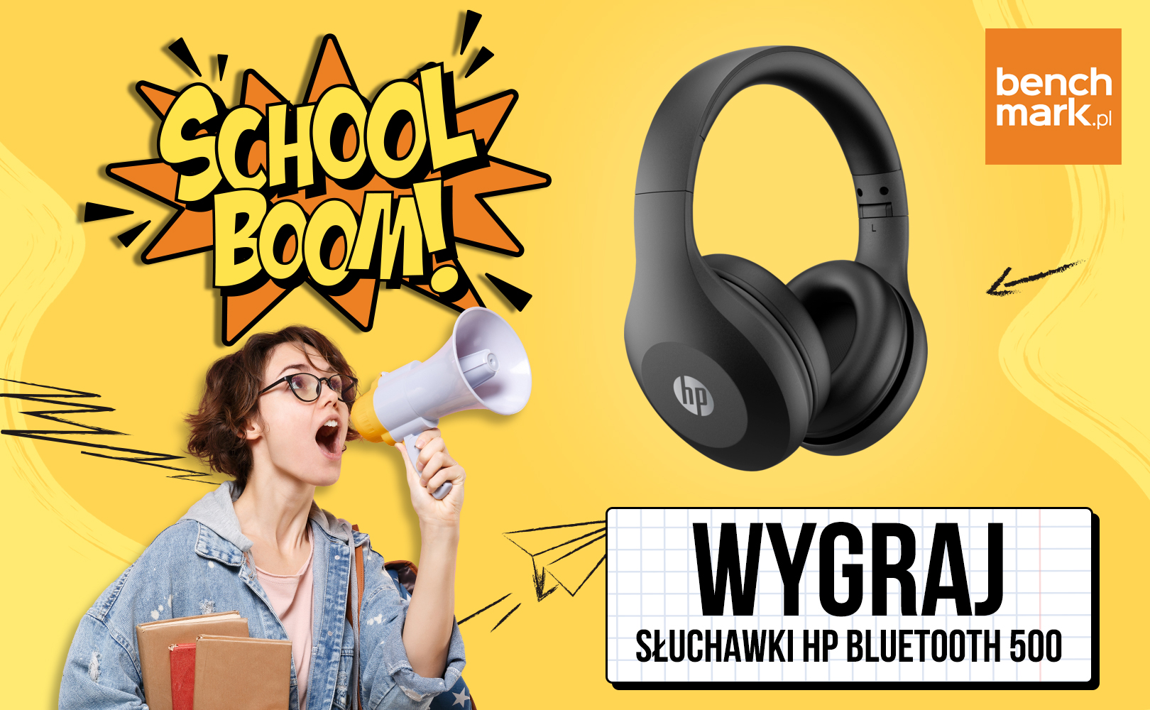 SchoolBoom2021 - wygraj słuchawki HP Bluetooth 500