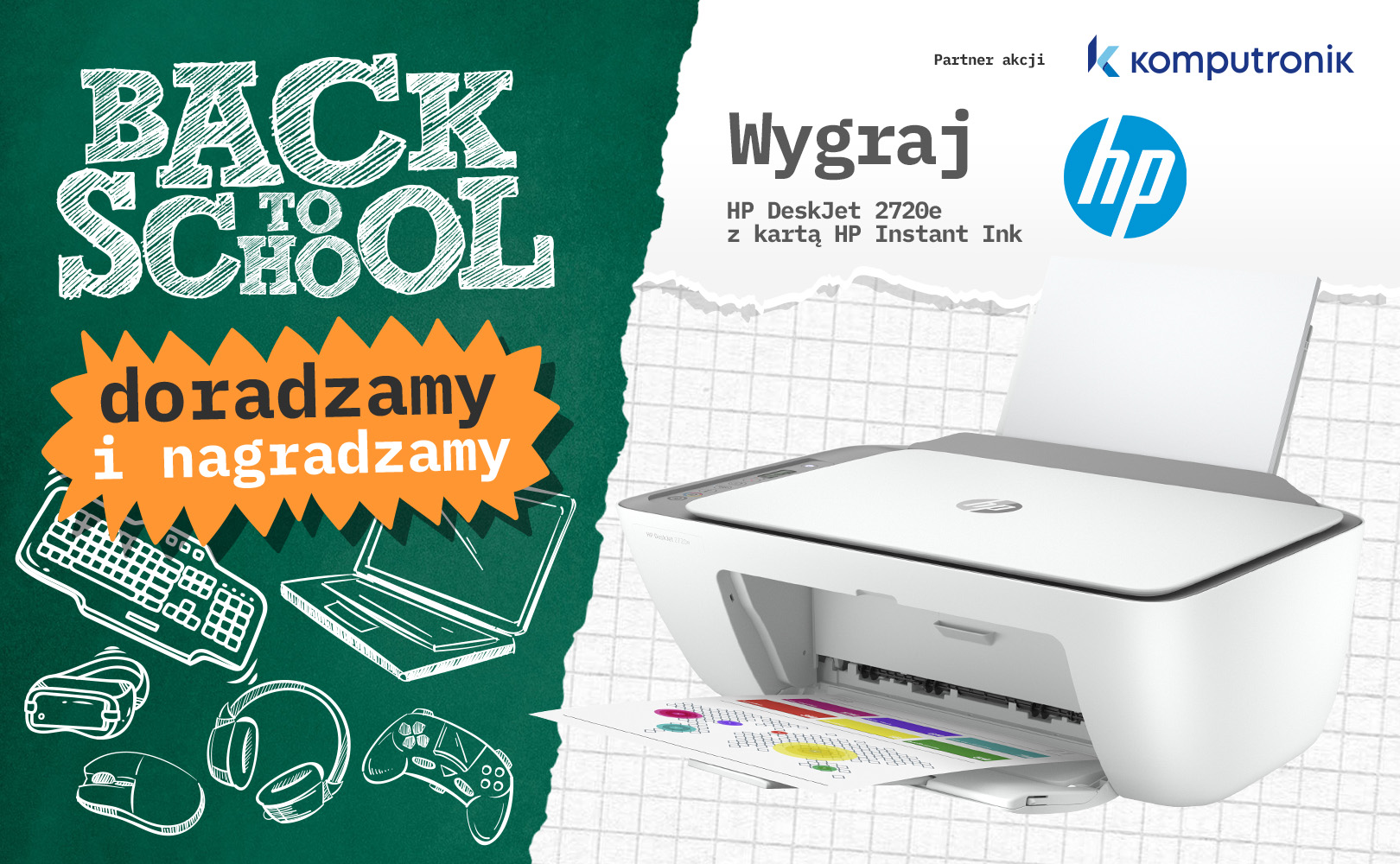 Wygraj HP DeskJet 2720e z kartą HP Instant Ink